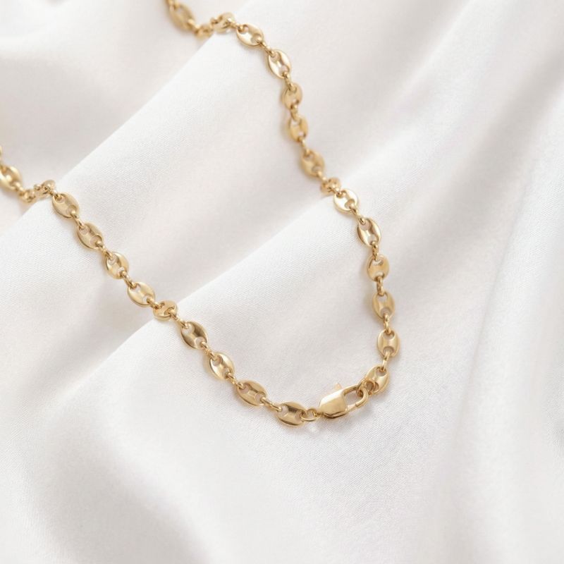 Combo Grano de café Mujer Cadena + Pulsera