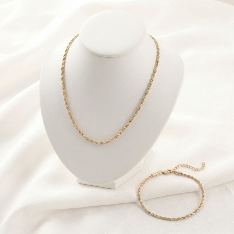 Combo Lazo Mujer Cadena + Pulsera