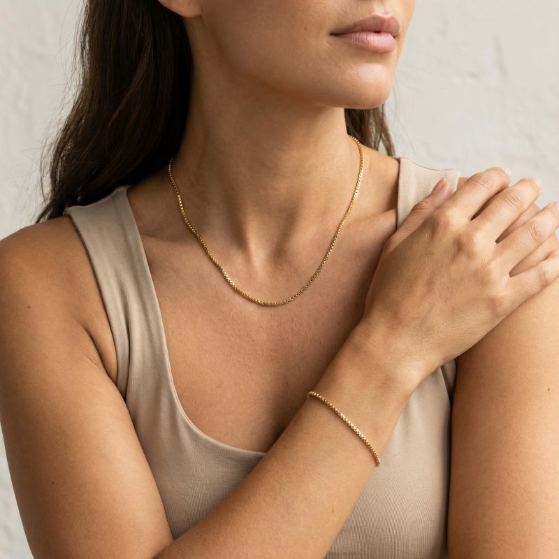 Combo Veneciana Mujer Cadena + Pulsera