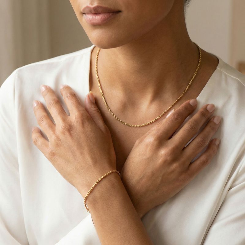 Combo Lazo Mujer Cadena + Pulsera