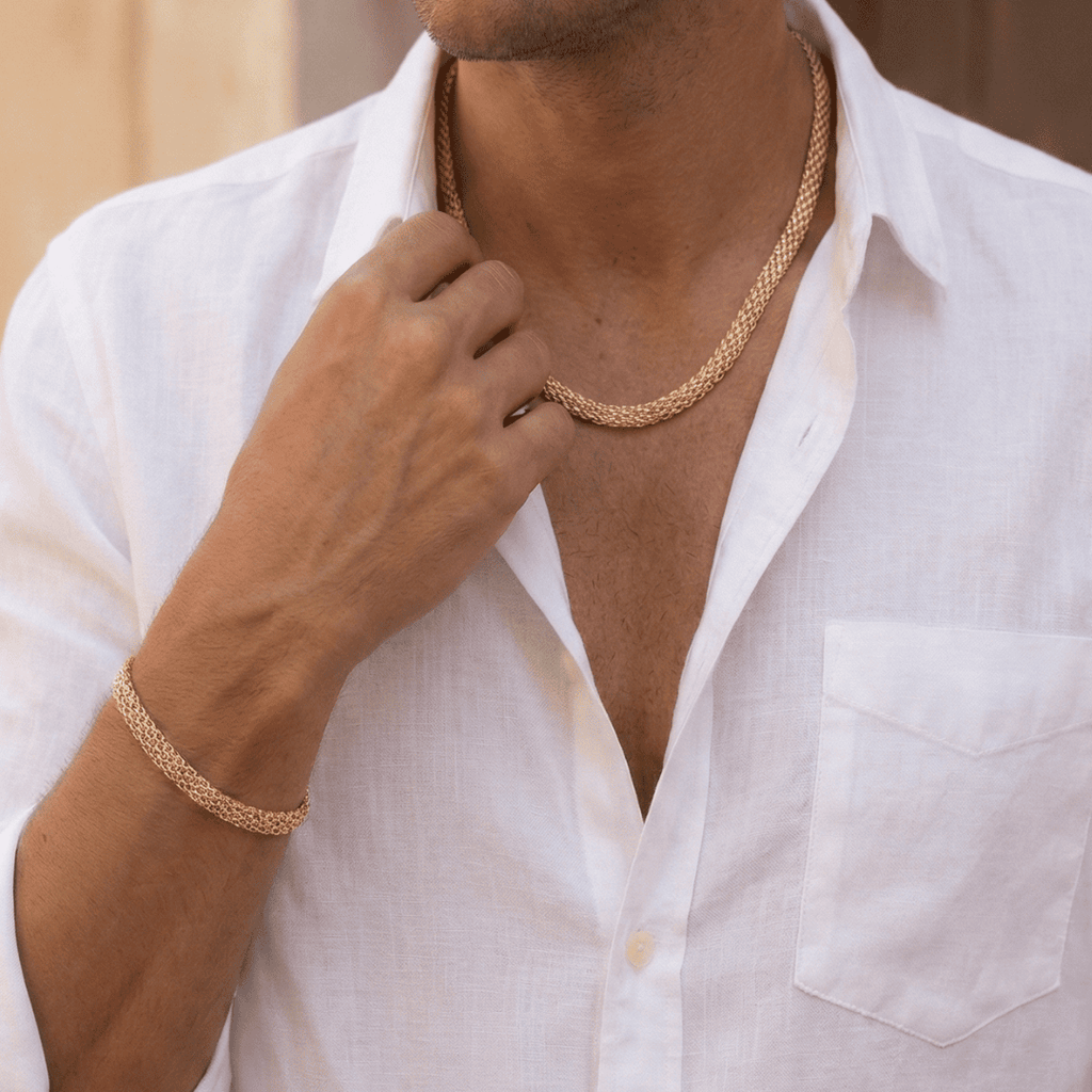 Combo China Hombre  Cadena + Pulsera