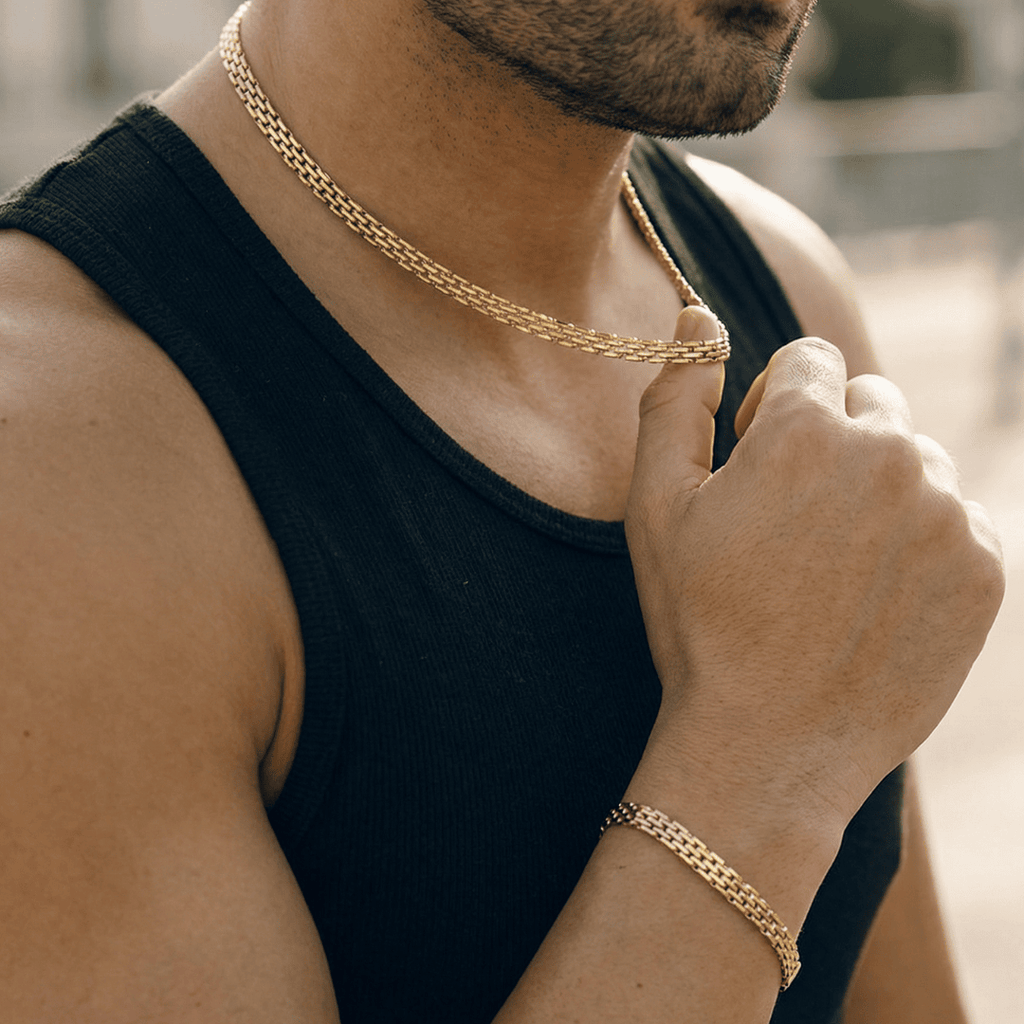 Combo Chinesca Hombre Cadena + Pulsera