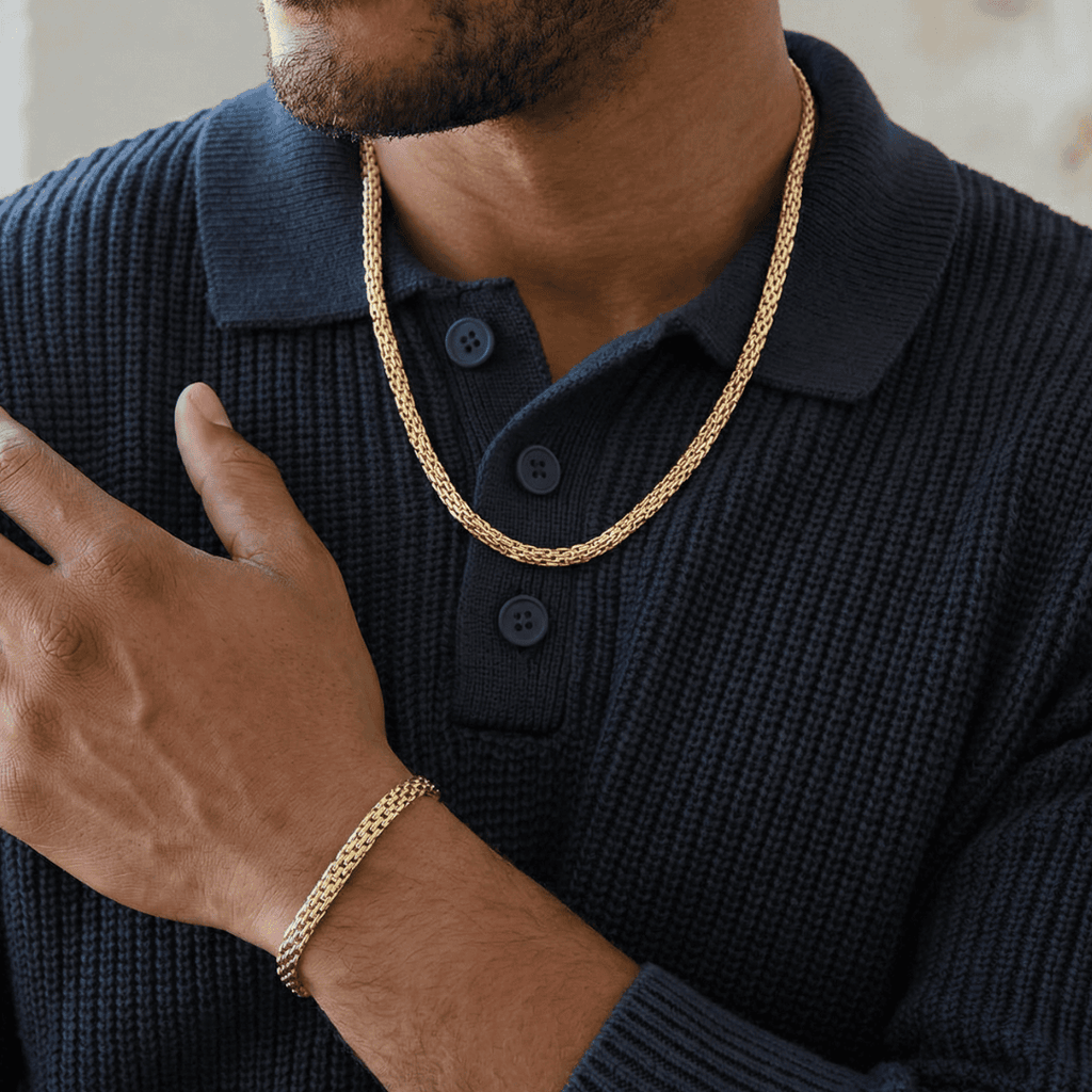 Combo Chinesca Hombre Cadena + Pulsera