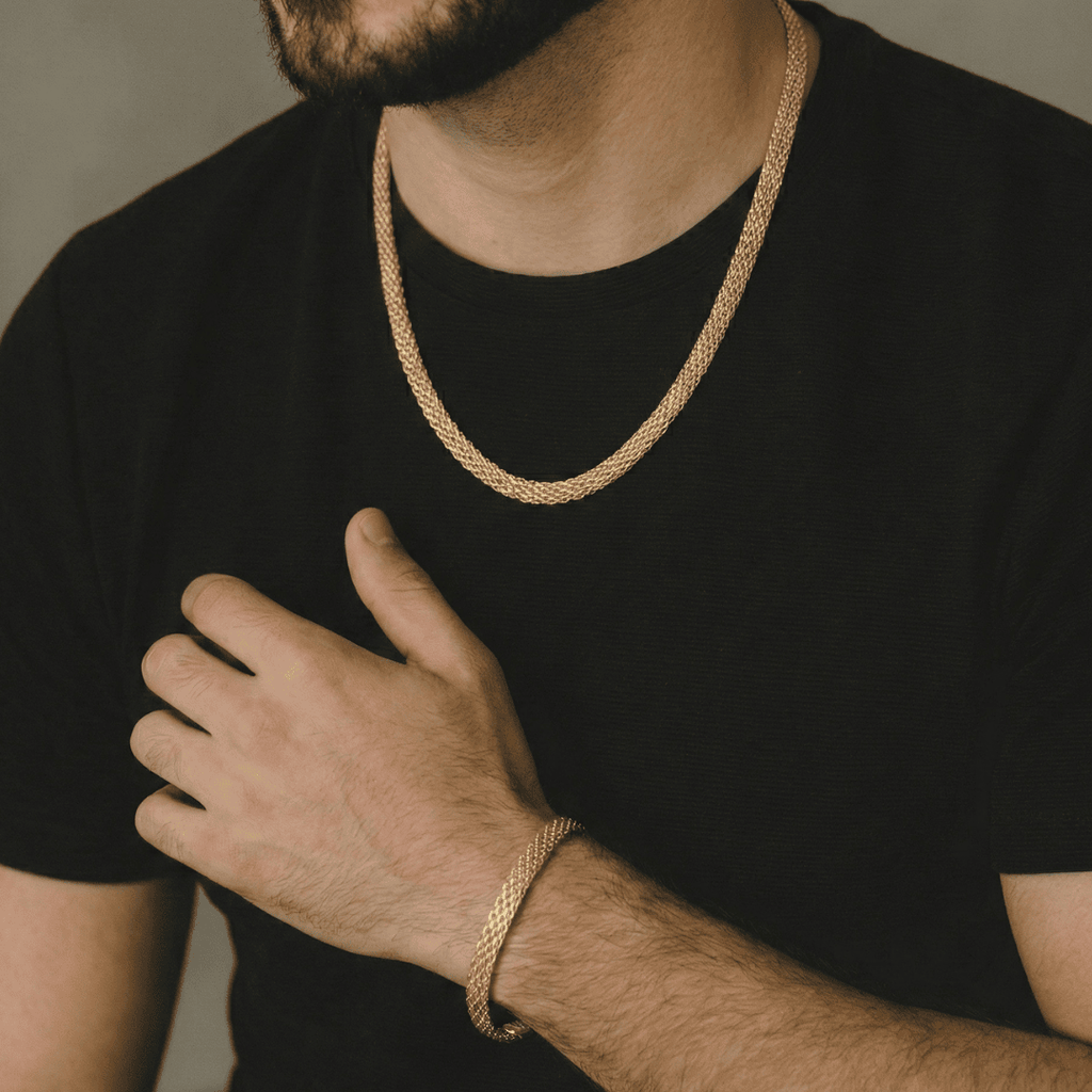 Combo China Hombre  Cadena + Pulsera